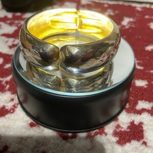 Vintage Gold Tone Clamper Bracelet